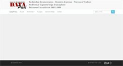 Desktop Screenshot of datapress.be