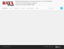 Tablet Screenshot of datapress.be